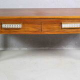 Danish Teak Console and Mirror, 1960s