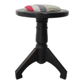 Art Deco piano stool on tripod