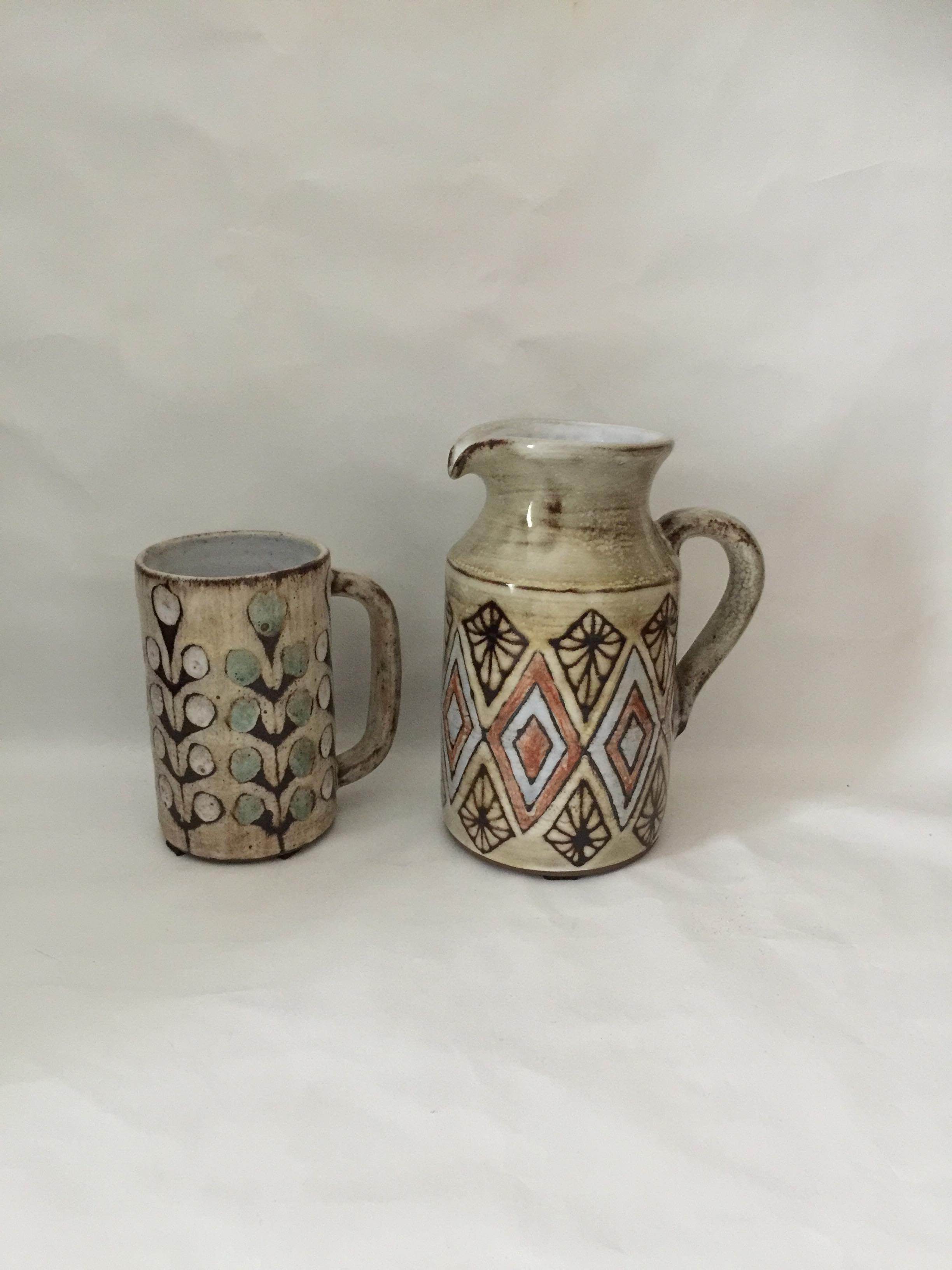 Set of two Malarmey ceramics