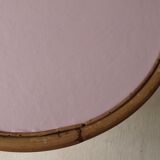 Vintage rattan round table