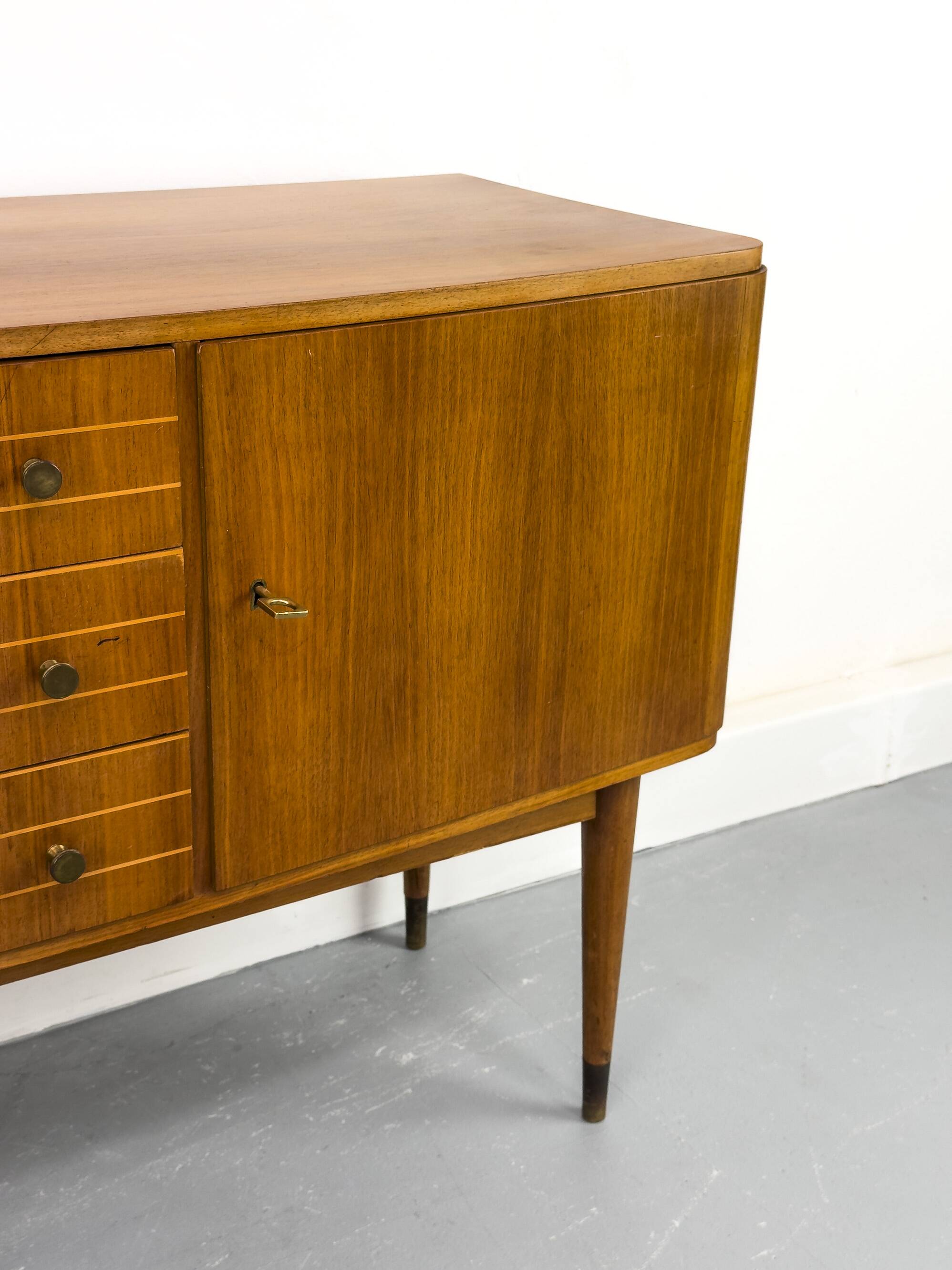 Mid-Century Sideboard in Walnut, 1950s