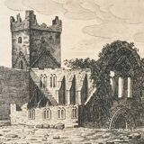 Lithographie ancienne « Ruine de l’Abbaye de Dunbrody »