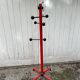 Black and red coat rack Italy 1980 Memphis design