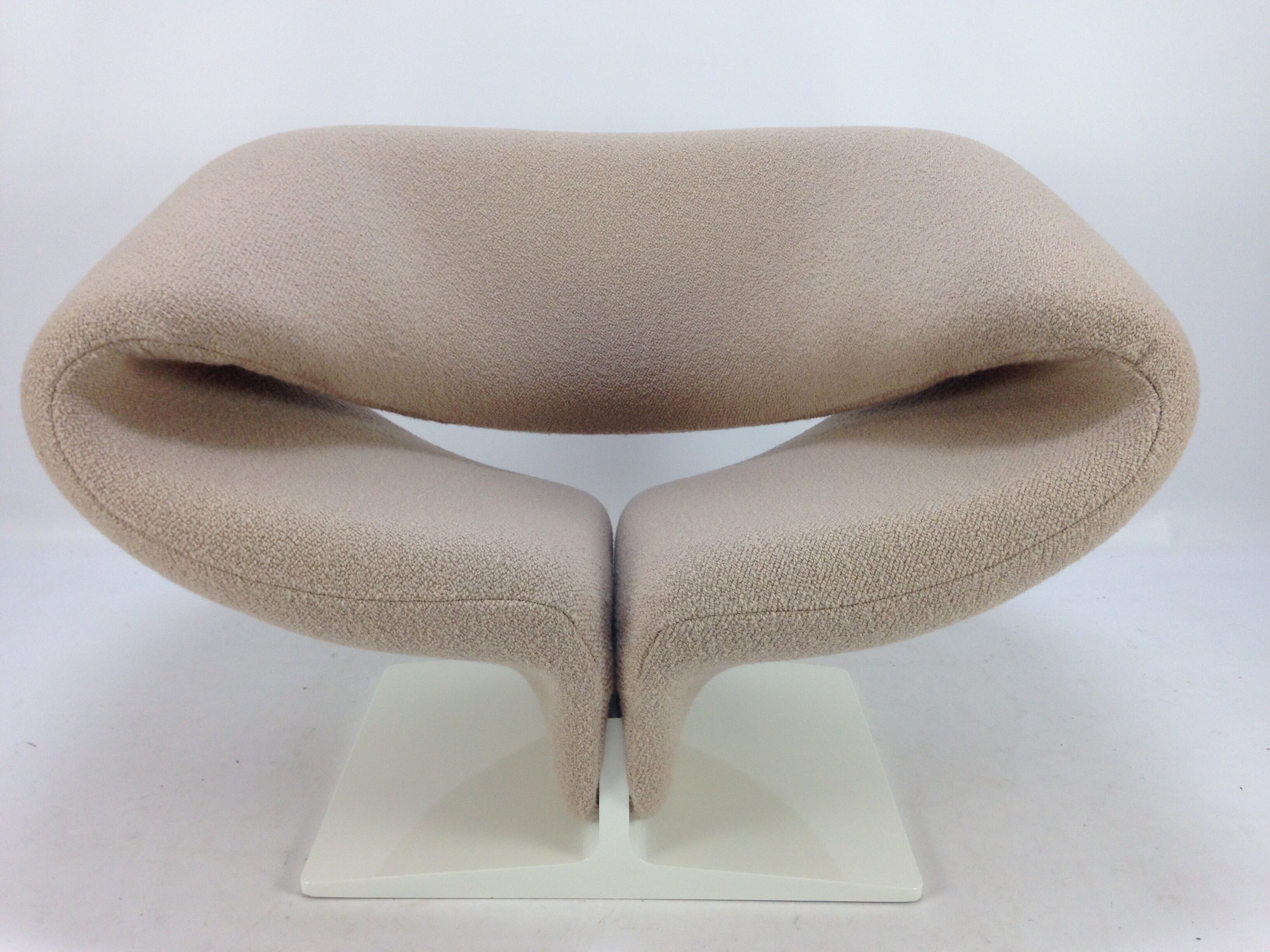 Ribbon armchair by Pierre Paulin for Artifort with Pierre Frey, 1960s