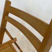 Set of four vintage wooden folding chair minimalism design 60s