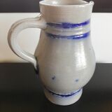 Blue gray stoneware pitcher 1L.
