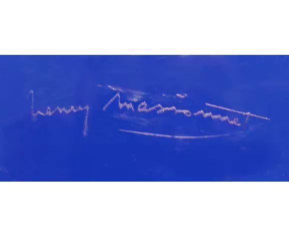 TamTam Krystal Indigo stool by Henry Massonnet, 2002.