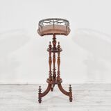 Table d’appoint, meuble bar ancien avec service en verre, Italie