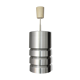 Brushed Aluminum hanging lamp, Germany, 1960s