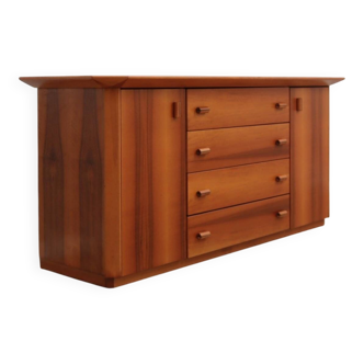 1970s Italian design brutalist-modernist geometric sideboard