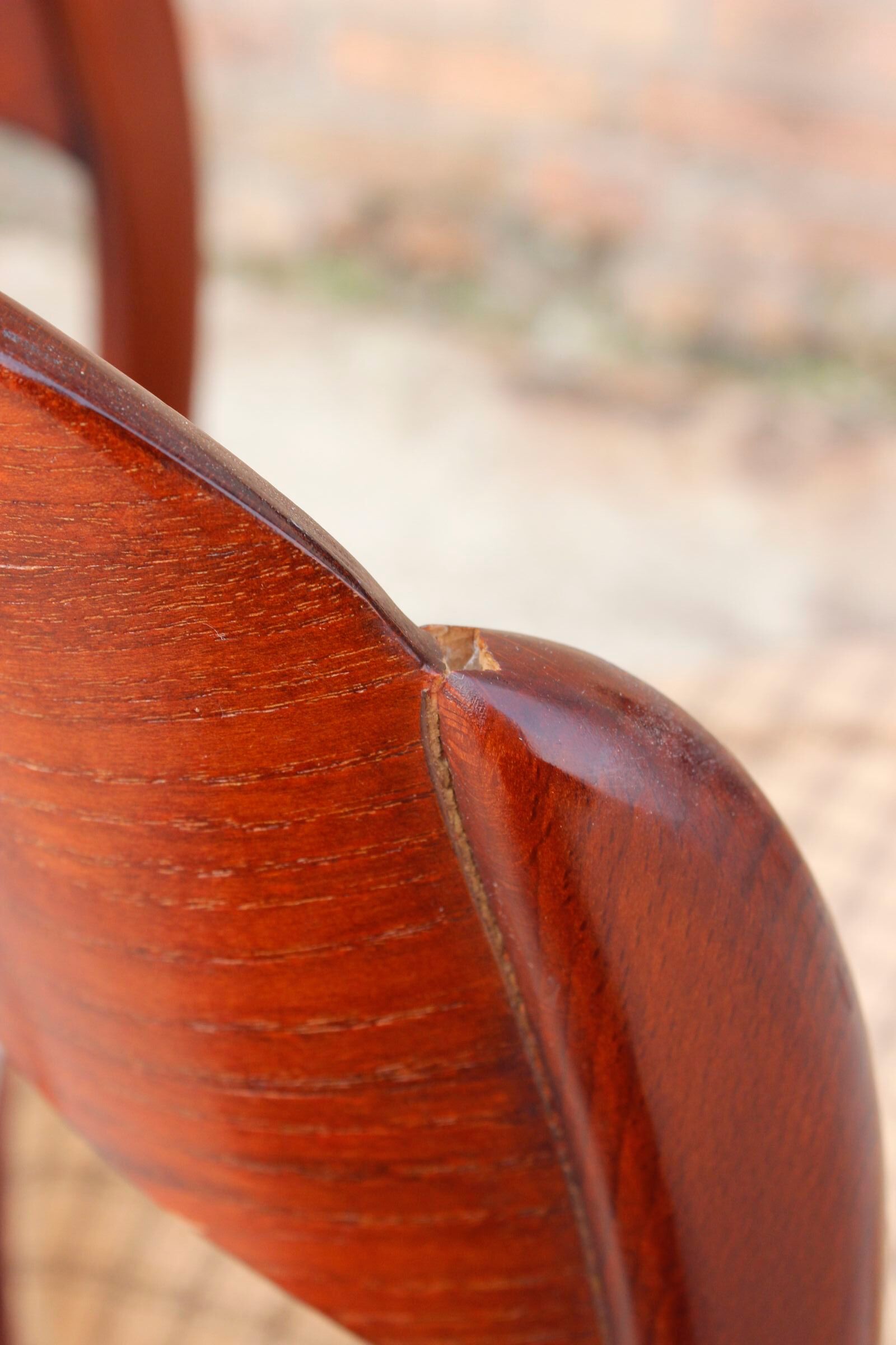 Pair of sleigh chairs by baumann, france circa 1960