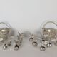 12 silver metal place markers