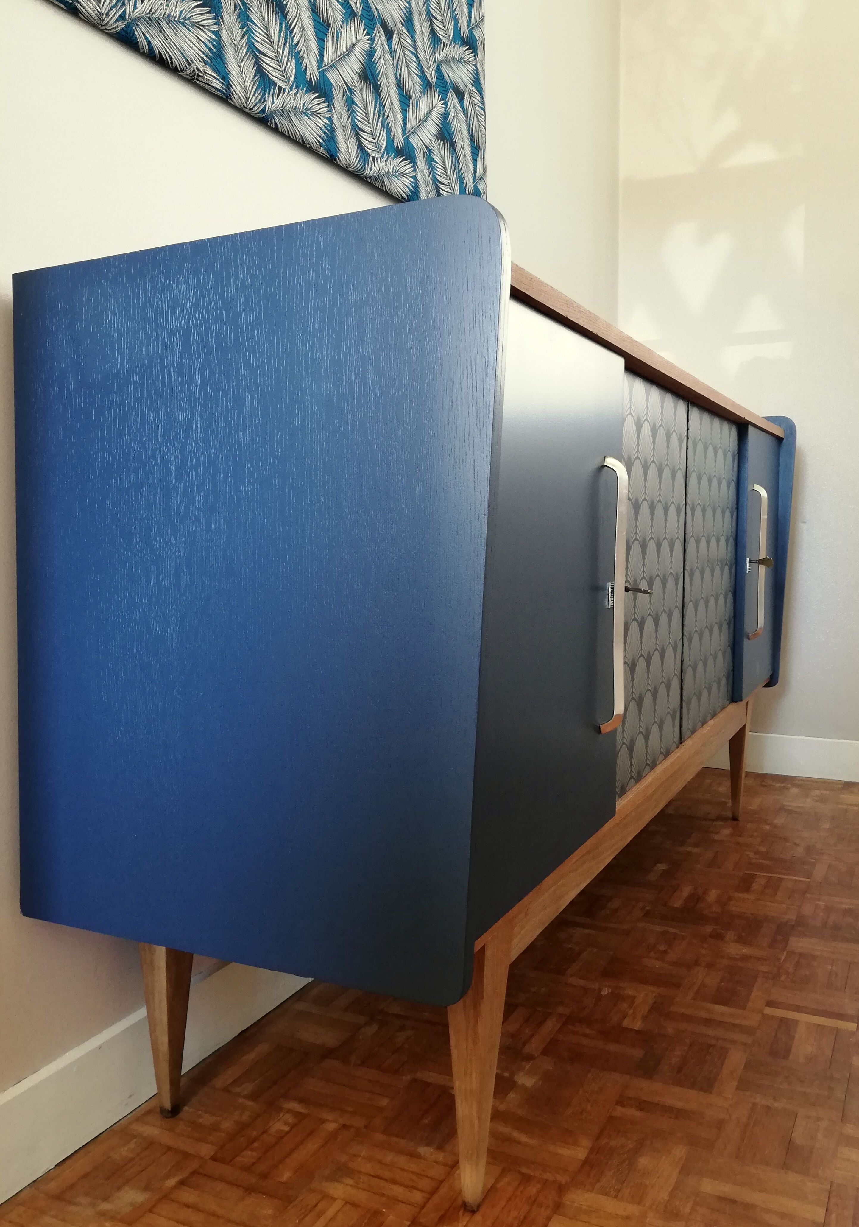 Sideboard blue night 60s reasons Deco
