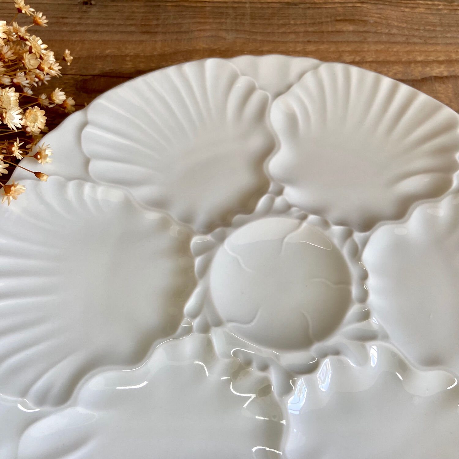 4 porcelain oyster plates Bareuther Bavaria