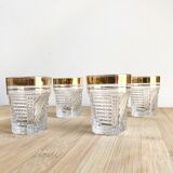 4 small retro glasses