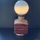 Vintage Faceted Fatlava Cari Zalloni Globe White Glass Lamp 1970 Steuler