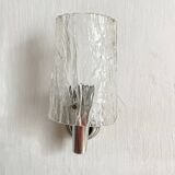 Pair of vintage cast perspex wall lights