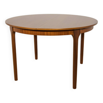 Table à manger ronde extensible en palissandre du milieu du siècle de McIntosh, Royaume-Uni, années 1960