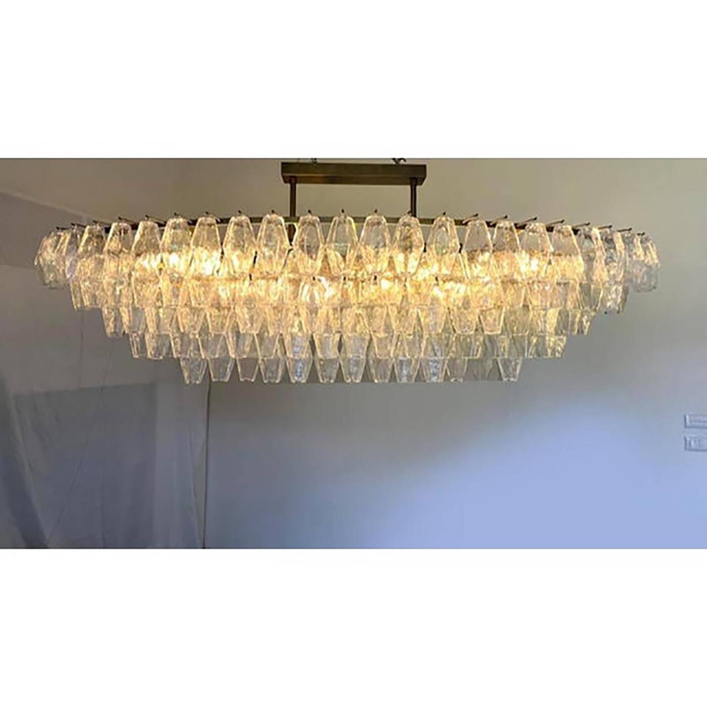 Murano Glass Chandelier Poliedro