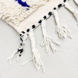 Azilal Moroccan Berber rug with majorelle blue patterns 1.50x0.93m
