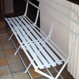 Ancien banc en métal