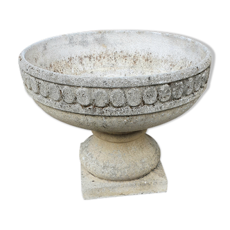 Ancient reconstructed stone vasque