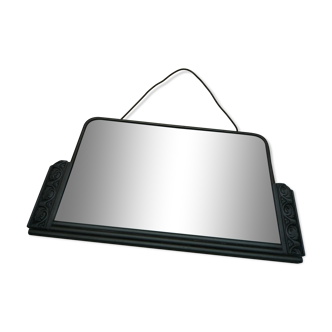 Hanging mirror, Art Deco silver wood frame, 1930s 38 X 22 cm