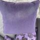 Circular rotating leather canapé with 6 cushions.