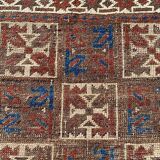 Ancient tribal baloch carpet 148x78 cm