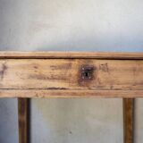 Small vintage desk made of solid wood.