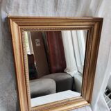 Gold rectangular mirror