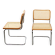 Ensemble de 2 chaises vintage B32 Cesca par Marcel Breuer, années 80.