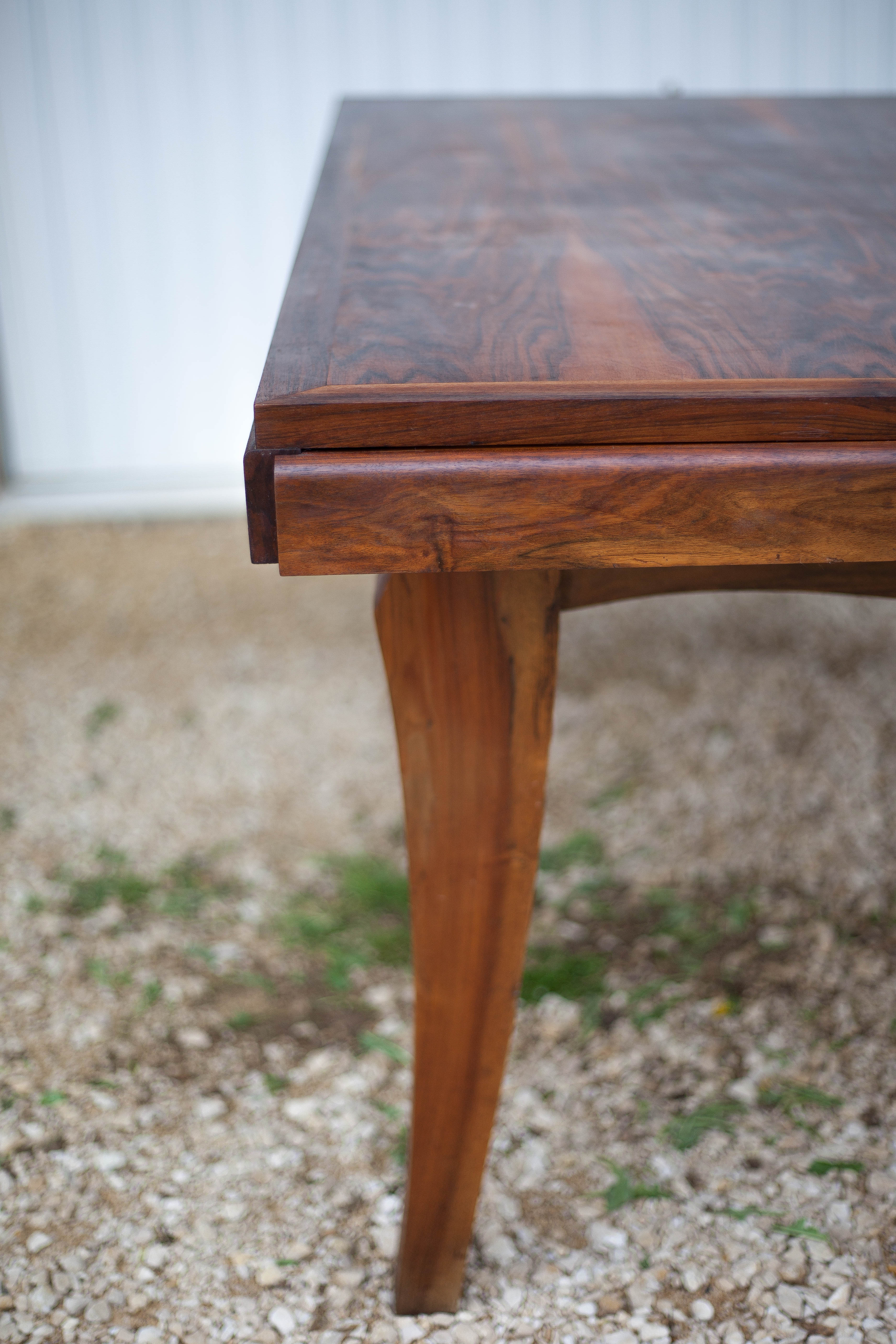 Art-Deco style wooden dining table