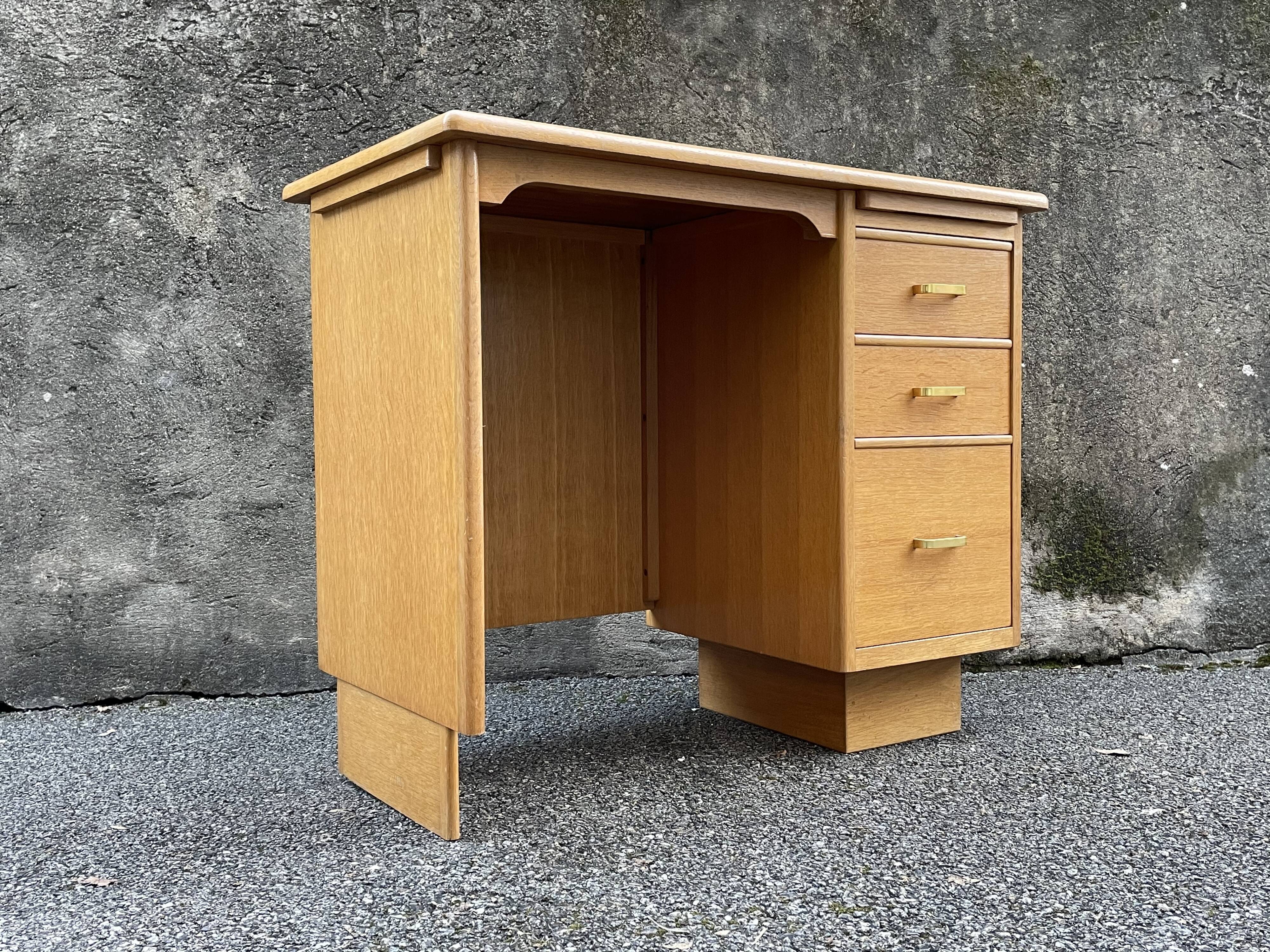 Vintage gilded wooden desk