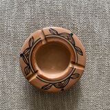 1 Berber ashtray in varnished terracotta
