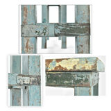 Patinated wooden console