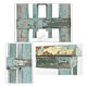 Patinated wooden console
