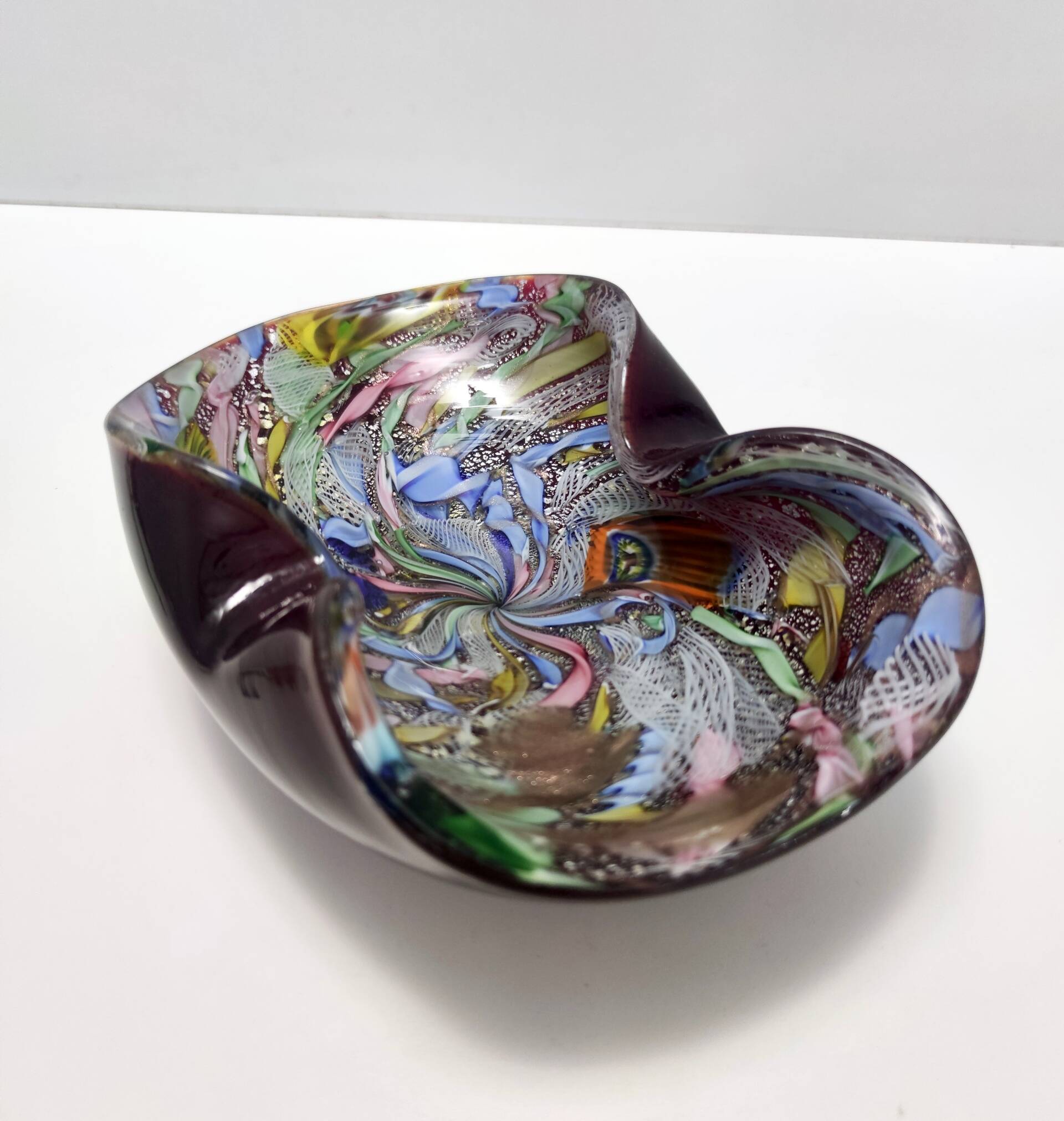 Vintage Murano Glass "Tutti Frutti" Ashtray / Vide-Poche by Giulio Radi for Avem