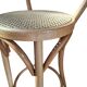 Set di 5 Sgabelli Thonet Style in Legno Curvato e Paglia di Vienna '70