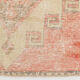 Red & beige vintage runner rug