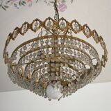 Lustre pampilles à cristaux