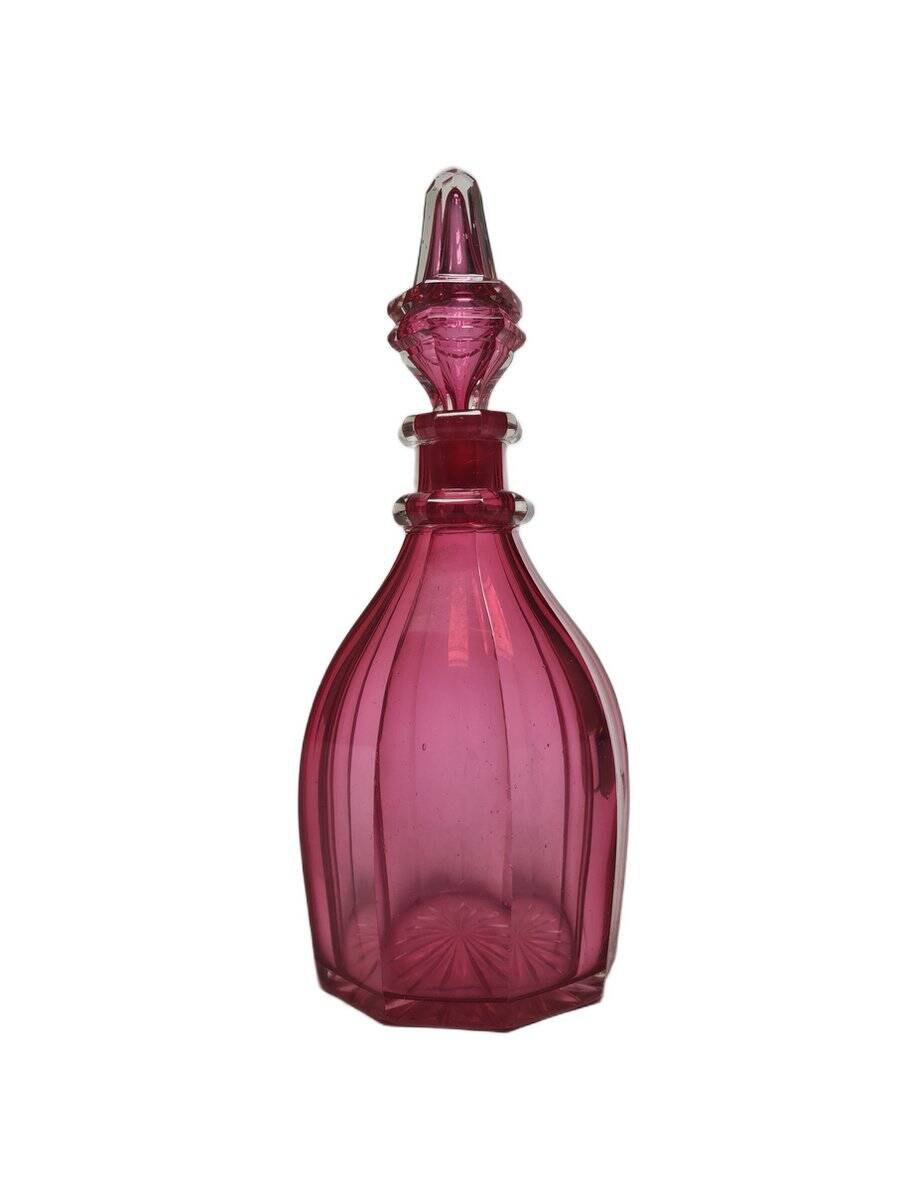 Biedermeier Rubin carafe, former Austro-Hungarian Empire, 1890s