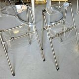 Lot de 2 Chaises pliantes modernes en plexiglas Giancarlo Piretti - EDA Concept