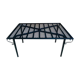 Table de jardin rectangulaire noir années 70