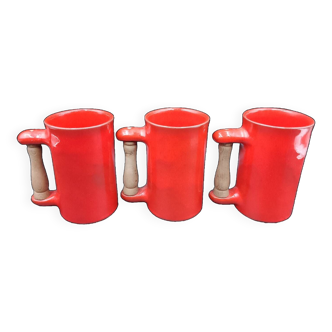 Brother Cloutier Robert Jean ceramic mug 50 60 Jouve Rivière Paul Chambost