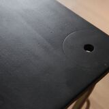 Metal sofa tip and wooden tray