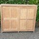 Parisian buffet 2 sliding doors raw wood oak