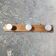 Wood and chrome coat rack