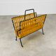 Magazine holder 50s rattan and metal