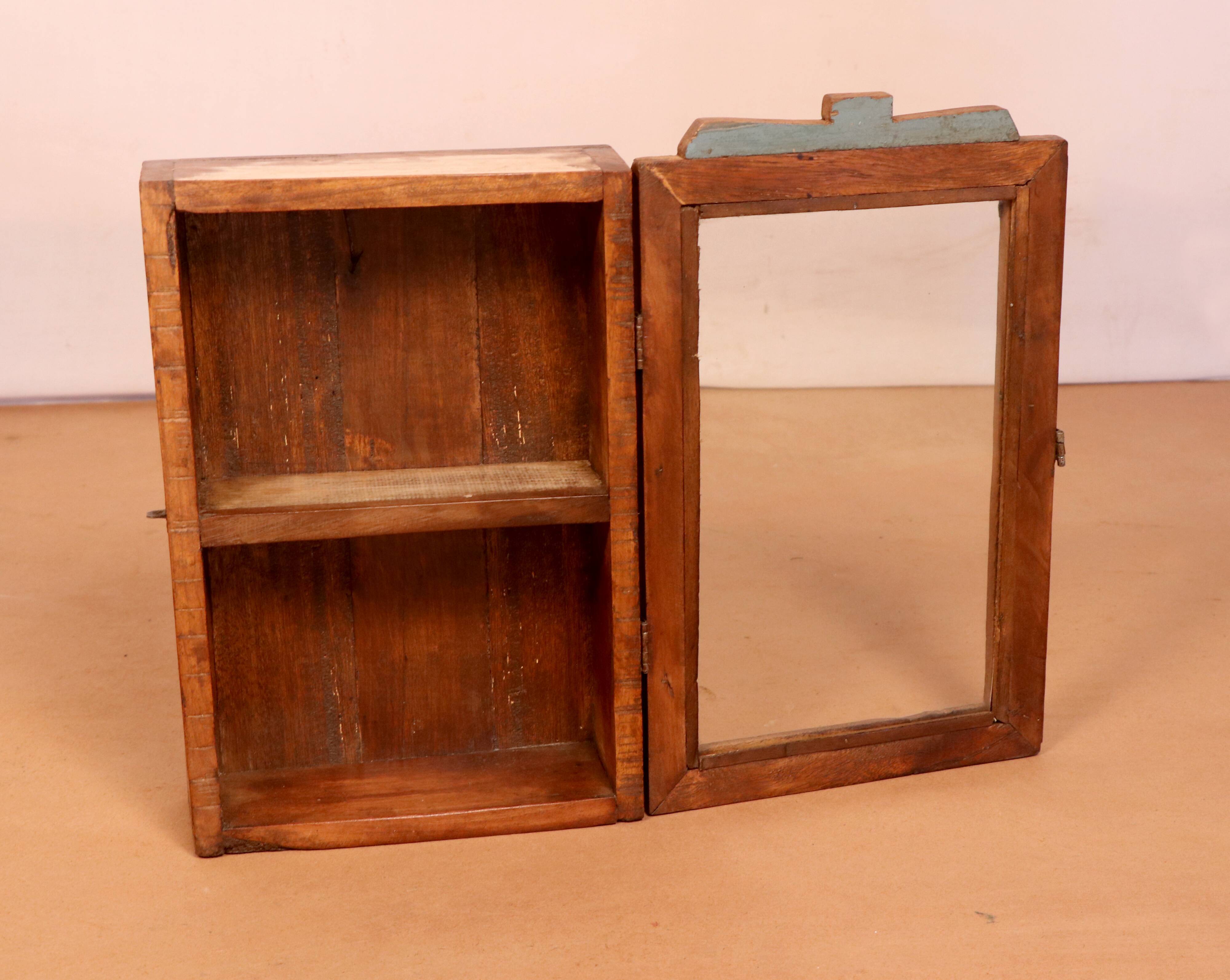 Original polychrome patina Burmese teak wall display
